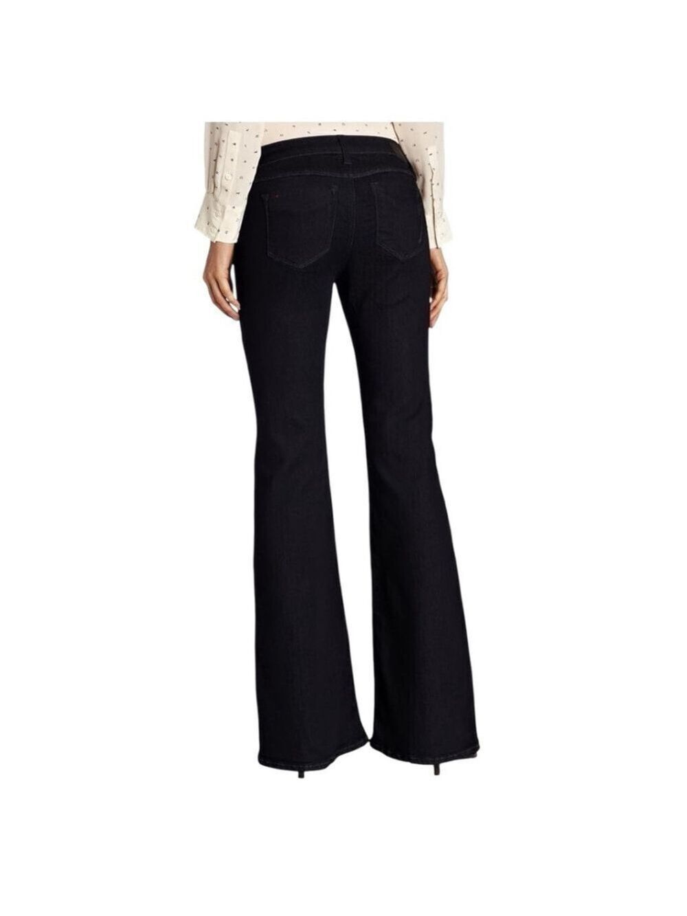 ** Design Lab Black Faux Suede Mid Rise Bootcut Pants Size S